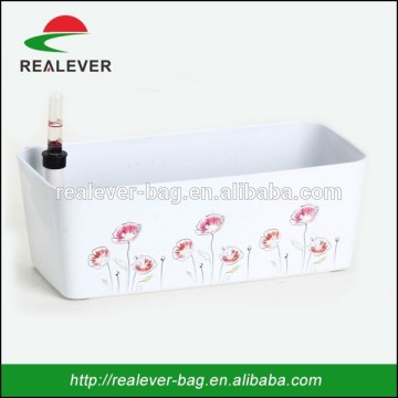 Beautiful square plastic Orchid basin Chinese flower pots for sale