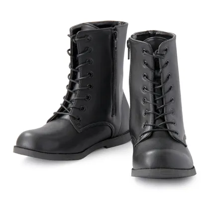 Black Color Short Length Children's Knitted Boots