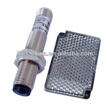M12 Connector Type Retro Reflective Photo Sensor Switch, Photocell, Infared Photo Electric Switch Sensor With M12 Connector 1M