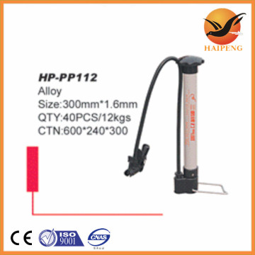 Alloy bicycle pump / bike pump 300mm*1.6mm electric bicycle pump