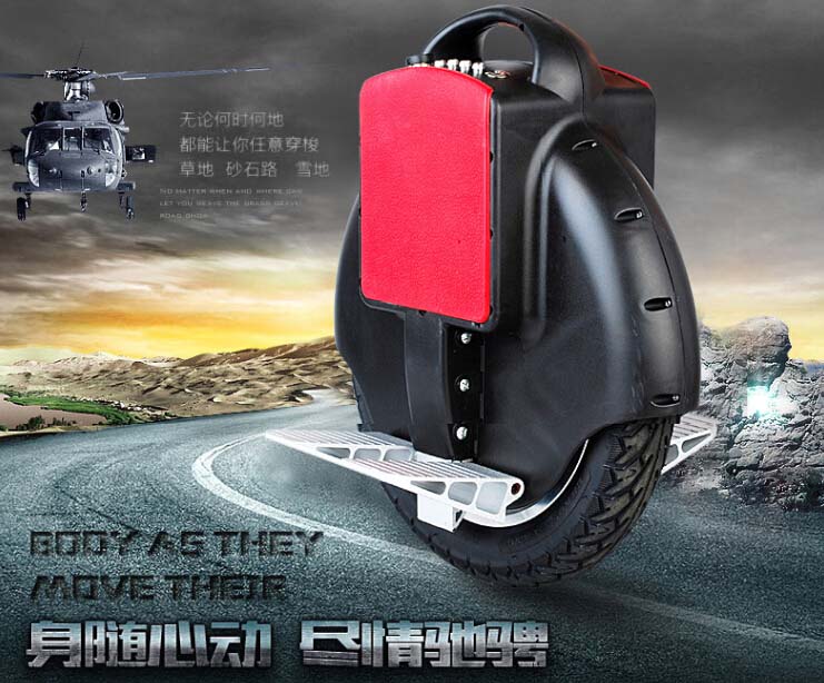 2014 Most Popular Electric Unicycle 132wh 350watt Motor Driving 20km Charging One Time Different Patterns