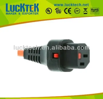 IEC 320 C13 LOCKABLE ASSEMBLE PLUG