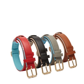Dropshipping Luxury Leather Pet Collars & Leashes - Fashionable Wearable Pet Accessories