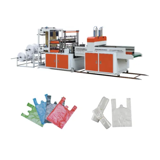 Fully Automatic Supermarket Bag Making Machine for T-Shirt Vests and Shopping Bags with Bottom Sealing Function