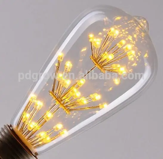 ULVintage Edison LED Bulb, Dimmable 2.5W ST64 Antique LED Bulb Squirrel Cage Filament Light For Decorate