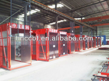 VF 2 tons double cage aluminum plate construction hoist lifter