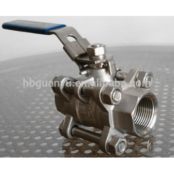 ss304 3 piece ball valve industrial ball valve