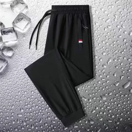 Men's Summer Quick Drying Elastic Breathable Loose Sports Pants