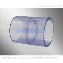 واضح PVC اقتران ASTM SCH80