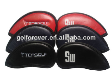 leather golf head cover with embroidery logo