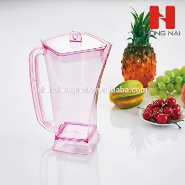 Plastic water pitcher with lid and handle 4L Water jug 4L juice jug