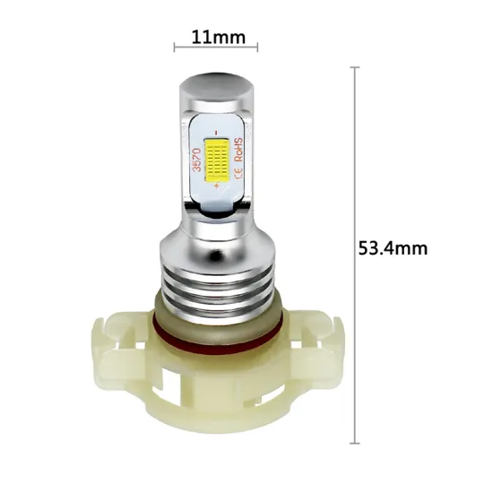 OEM PSX24 PSX26 H16(EU) 5202 P13 P19 LED Fog Light Bulb 72W Canbus Automotive LED Driving Lights 12V