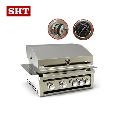 Luxury SUS 304 Built in Gas Chicken Steak Grill Machine Small BBQ Grill