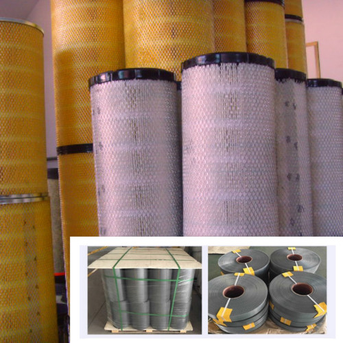 Air filter expanded metal mesh