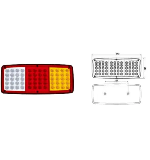 Steyr Truck Trailer 12V/24V LED Rear Tail Lamp Light