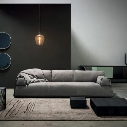 Grey Cloth upholstered sofa comfortable bolia sofa