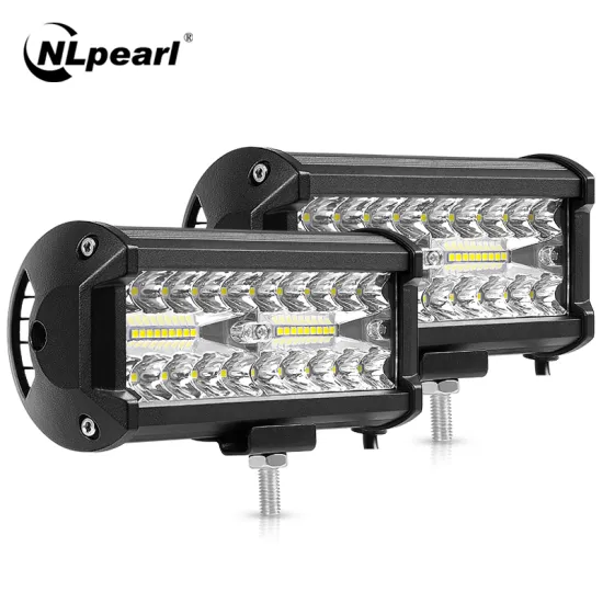 Nlpearl 4'' 7'' Light Bar/Work Light 60W 120W Led Bar Offroad Combo Led Work Light Bar for Tractor Truck 4x4 SUV Jeep 12V 24V