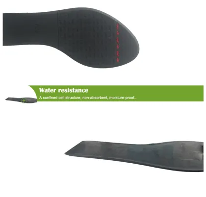 black pvc half pad shoe sole