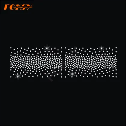 Mickey Mouse Tailless Cheer Bow Heat Rhinestone Transfer