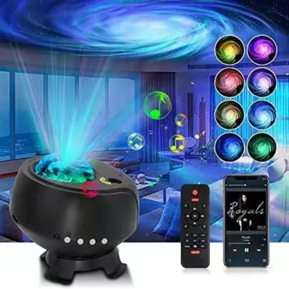 Music Player Laser Nebula Cloud Light with Northern Aurora Projection Lamp