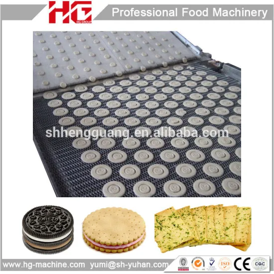 High efficient full automatic sandwich biscuit production line