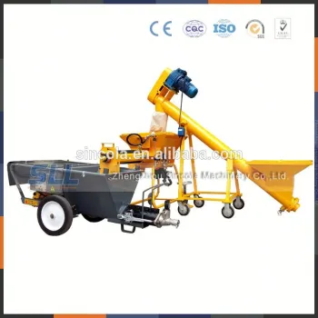 zhengzhou sincola constuct using mortar spraying machine