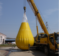 Prueba de carga de las bolsas de agua