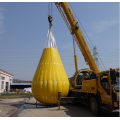 Prueba de carga de las bolsas de agua