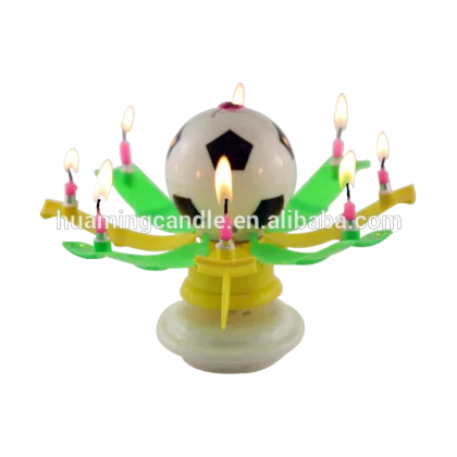 Flower Birthday Musical cake Candle