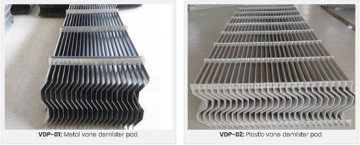 Vane Demister Pad for Gas and Liquid Separations