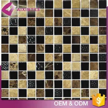 Outdoor Design Thickness 8 Mm Stone and China Glass Mosaic