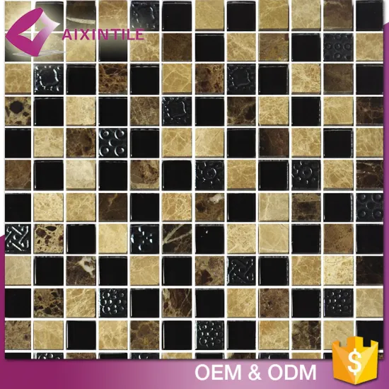 Outdoor Design Thickness 8 Mm Stone and China Glass Mosaic