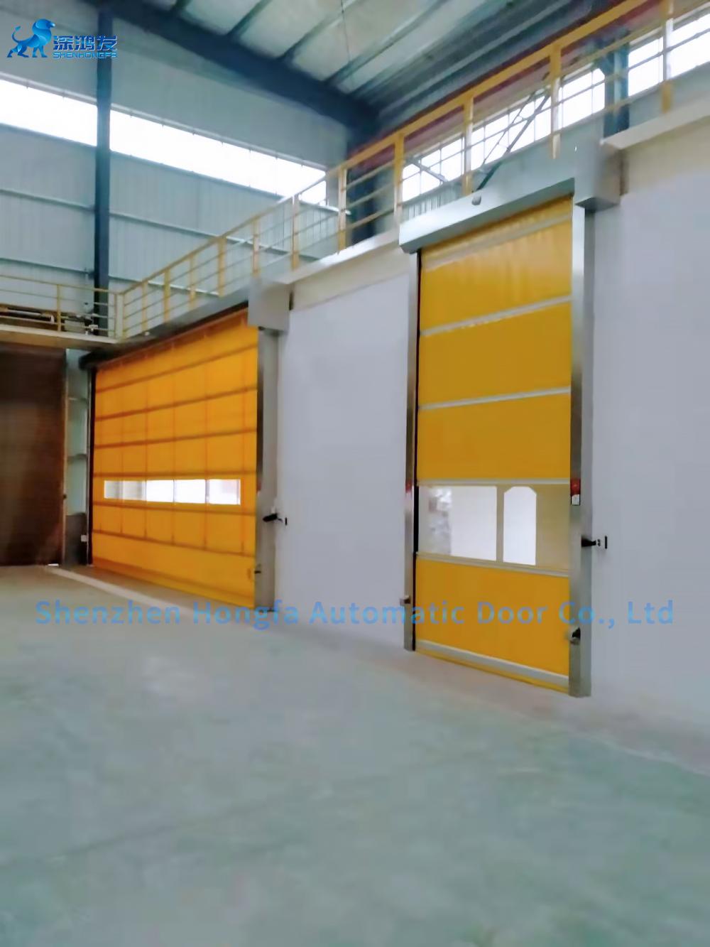 Automatic Internal PVC Fabric Fast Rolling Industry Door
