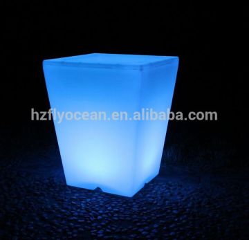 FO-9519 Plastic LED Flower Planter with Colorful Light supplier