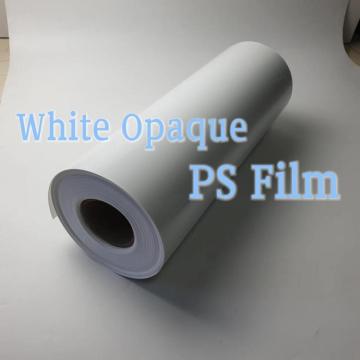 White opaque smooth PS film