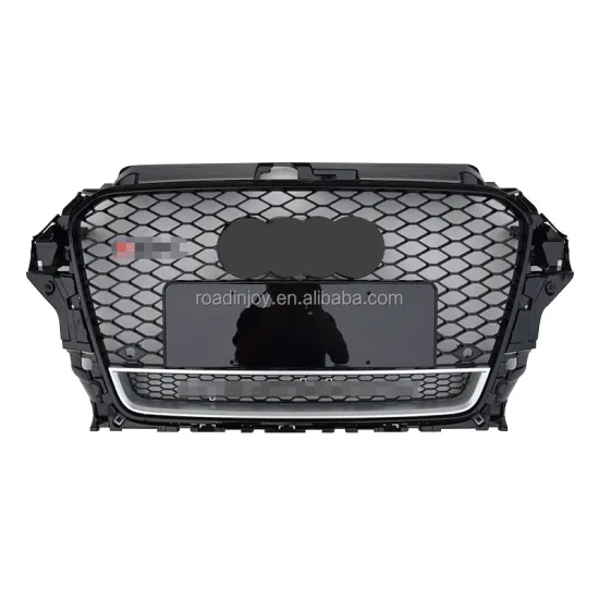 Front Grille RS3 Car Accessories Fit for Audi A3 2014-2016 - Black Frame Auto Spare Part