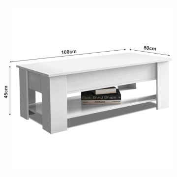 Mdf Coffee Table Wooden Lift Top Coffee Table with Large Storage Supplier