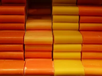 Handmade soap use natural zeolite