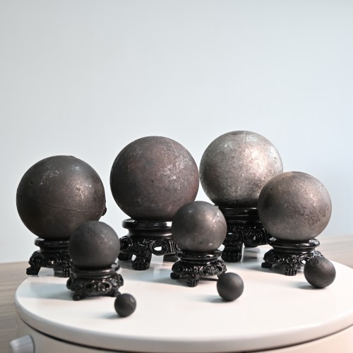 Durable forged grinding balls of various sizes