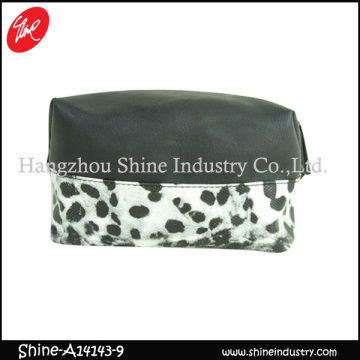 leopard print cosmetic bag/cheapest makeup bag/fashion toilet bag