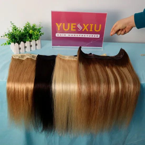 Invisible Tape Halo Hair Wholesale Factory Cheap Price Unprocessed Virgin Brazilian Halo Hair Extensions