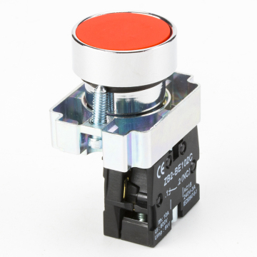 XB2 22mm Momentary Push Button Switch - Power Start Stop Self-Resetting Circular Flat Head Symbol