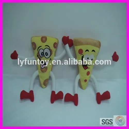 plush &stuffed pizza,plush doll