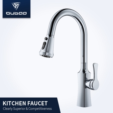 Modern Kitchenaid Chrome Pull Down Water Faucet Tap