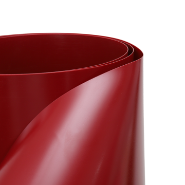 High Gloss Red Pet Film, das auf MDF laminiert ist