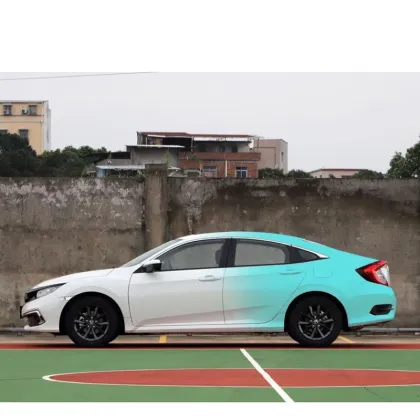 purple cool tint car film for rear mirror