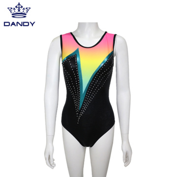 Wholesale Gymnastics Professional Leotards Rhinestone