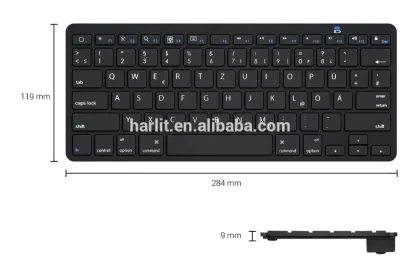 Mini USB Wired Computer Keyboard Ultra Slim USB Keyboard German QWERTZ Laptop Desktop USB Wired Keyboard