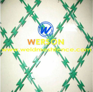 Werson linear welding concertina razor barbed wire-factory supply
