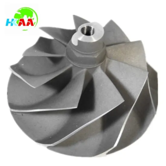 High performance 5-axis simultaneous motion machined billet compressor wheel and turbo compressor wheel